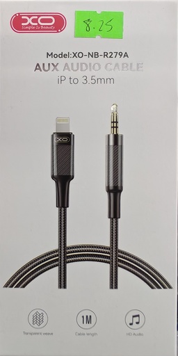 CABLE NB-R279A IP A AUXILIA 3.5MM COLOR NEGRO