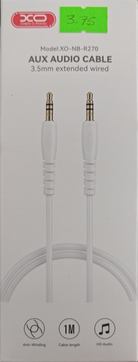 [VINO 6 1 DE MAS] CABLE AUXILIAS XO NB-R270  3.5-3.5 IN AUDIO CABLE  B