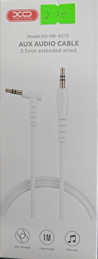 CABLE NB-R272 AUXILIA A AUXILIA 3.5 BLANCO/NEGR 