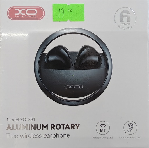 AUDIFONO XO -X31 BLUETOOTH NEGRO