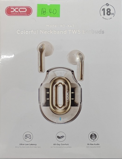 AUDIFONO XO-X43 COLOR CREMA