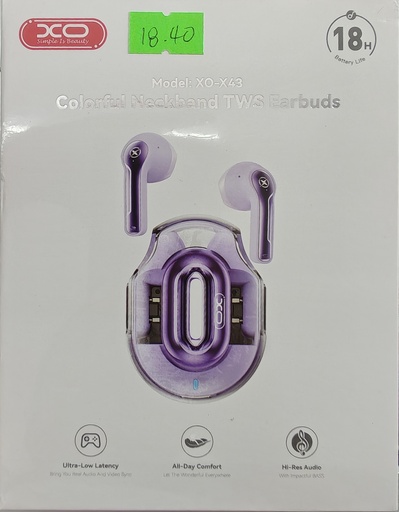 AUDFONOXO X-43 COLOR MORADO