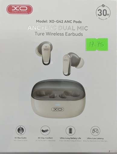 AUDIFONO XO-G42 CON ENC COLOR CREMA