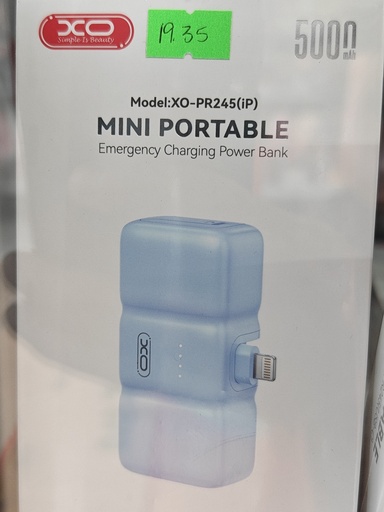 CARGADOR PORTATIL XO PR245 CON CARGA IP DE 5000 MAH