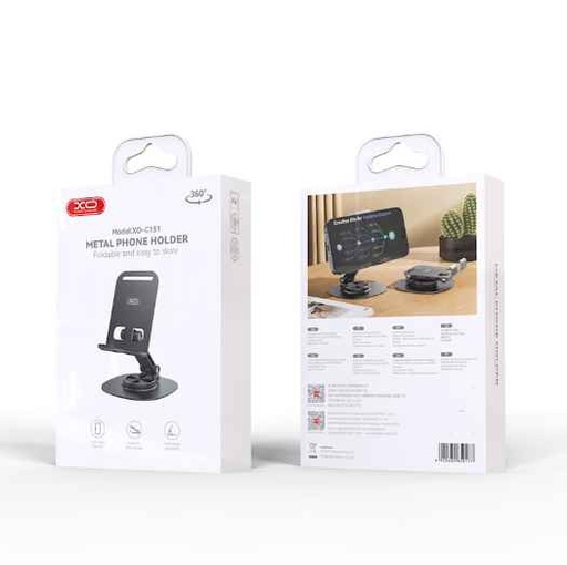HOLDE DE MESA XO C151 METAL COLOR NEGRO
