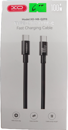 CABLE XO NB Q293 TIPO C A TIPOC 100W BLANCO