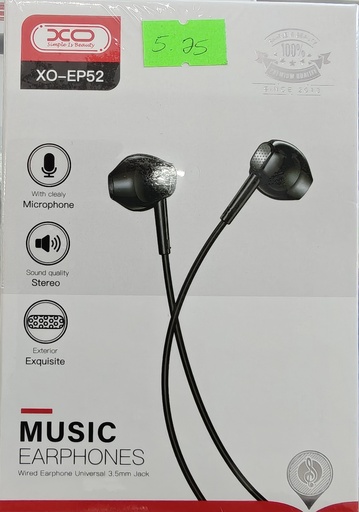 AUDIFONO XO EP52 NEGRO