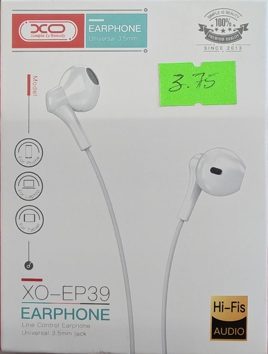 AUDIFONO XO-EP39 BLANCO