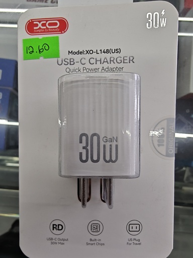 CARGADOR SOLO XO L148 PD 30W COLOR BLANCO