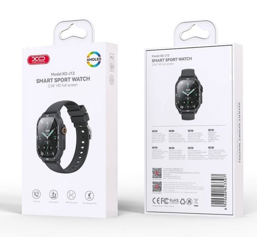RELOJE XO-J12 AMOLED SPORT COLOR NEGRO