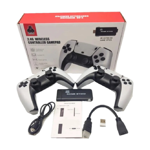 JUEGO M8 PRO CON DOS CONTROL COLOR NEGRO Y BLANCO