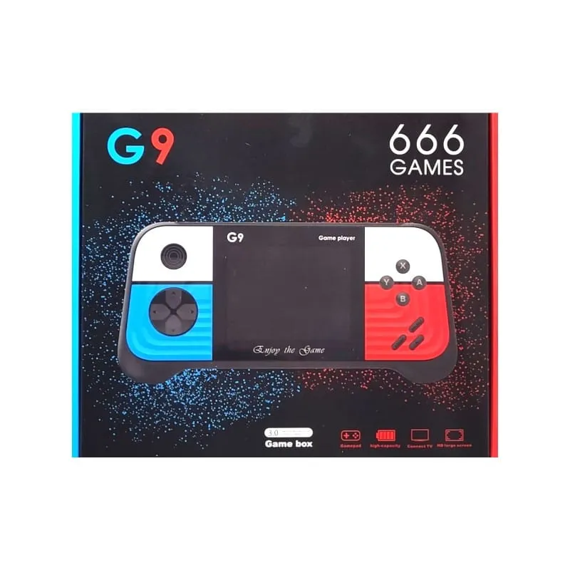 CONSOLA JUEGO G9 DOBLE CONTROL COLOR NEGRO  AZ50