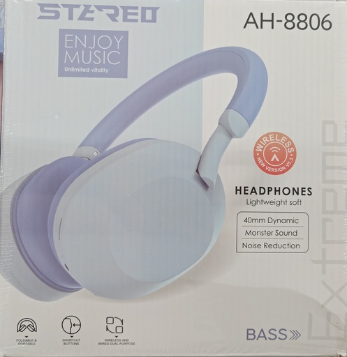 AUDIFONO AH 8806 COLOR AZUL