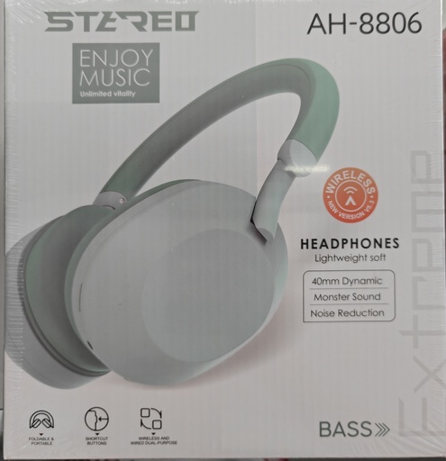 AUDIFONO AH 8806 COLOR VERDE