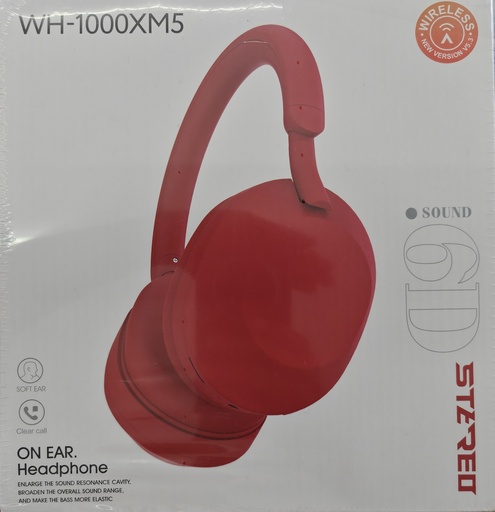 AUDIFONO WH 1000XM5 COLOR ROJO