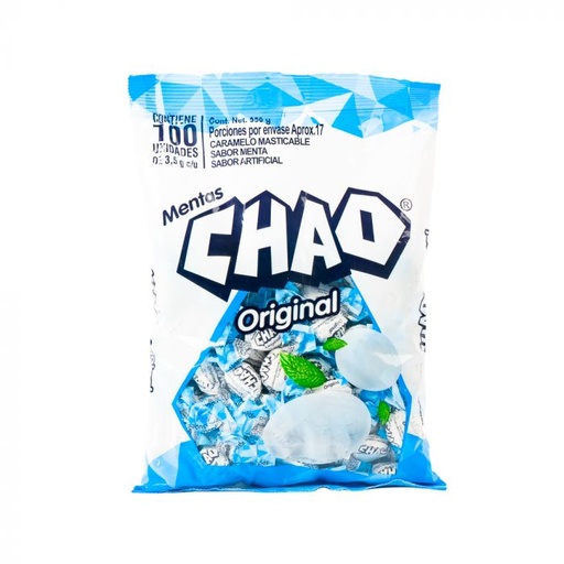CHAO MENTA BOLSA 3.5G 100U