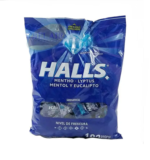 HALLS PEPA MENTA 100u