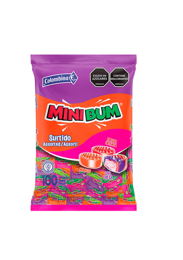 PASTILLA MINI BUM SURTIDO 100U