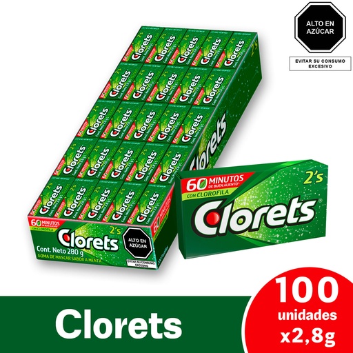 CLORETS CHICO 100UND