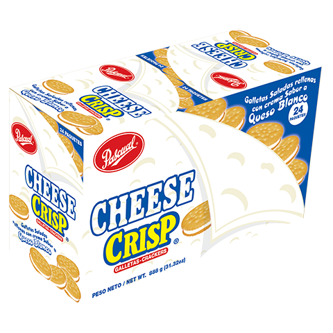 CHEESE CRISP BLANCO 24UND