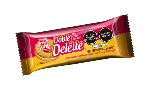 DOBLE DELEITE FRESA APRICOT 5X8X42 G