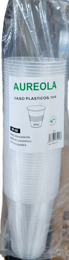 VASO PLASTICO 10OZ 50U