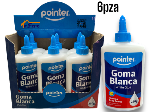 CAJA GOMA BLANCA 250ML 6U