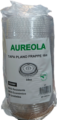 TAPA PLANO FRAPPE 16OZ 50U