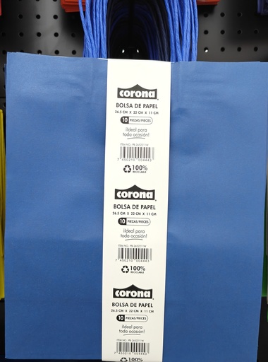 BOLSA PARA REGALO 10U CORONA