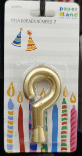 M137-? VELAS NUMERO DORADA No. ? 7452102875285