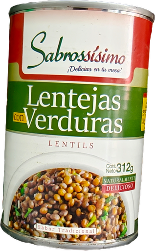 LENTEJA CON VERDURAS 312G