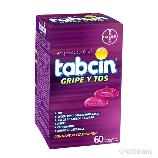 TABCIN GEL EXTRA FUERTE GRIPE Y TOS 60U