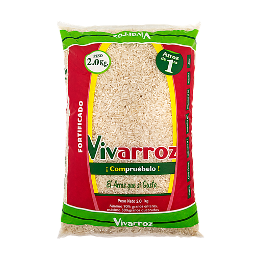 BULTO DE ARROZ VIVA 2.0kg DE PRIMERA 10U