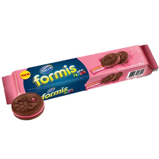 GALLETAS FORMIS CHOCO FRESA 86G