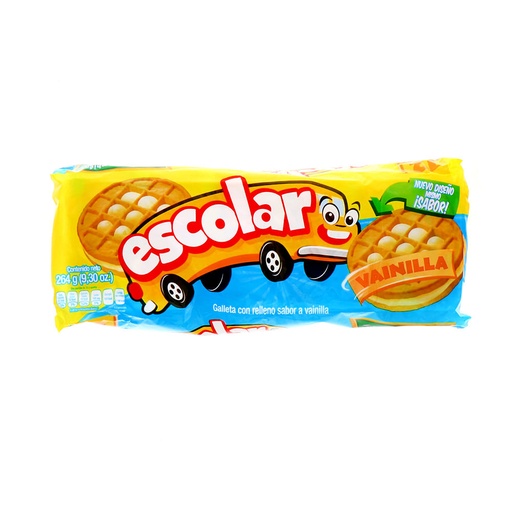 GALLETA ESCOLAR VAINILLA 12U