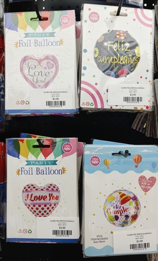 GLOBO FOIL DISEÑO NUMERO18