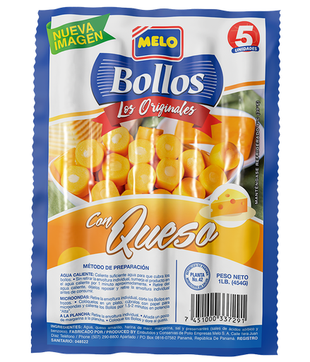 BOLLO MAIZ CON QUESO 5U