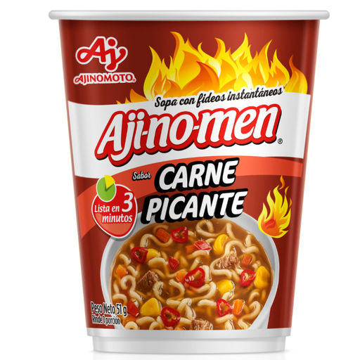 SOPA VASO AJINOMEN CARNE PICANTE