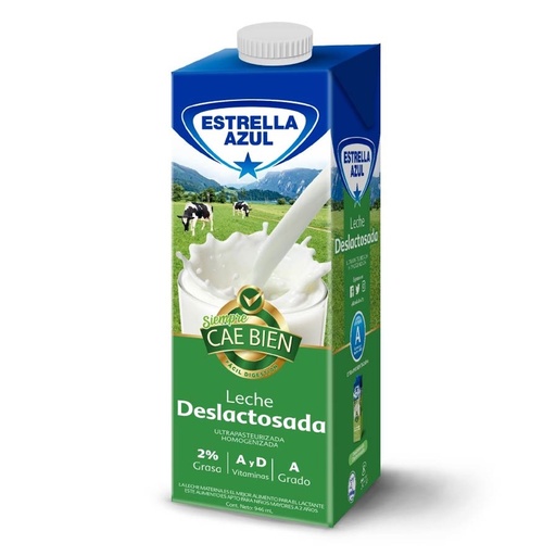 CAJA DE LECHE DESLACTOSADA ESTRELLA AZUL 946ML