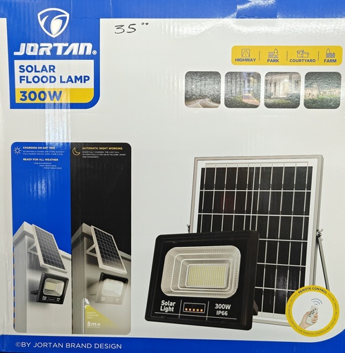 LAMPARA JORDAN CON PANEL SOLAR JT-91001 300W