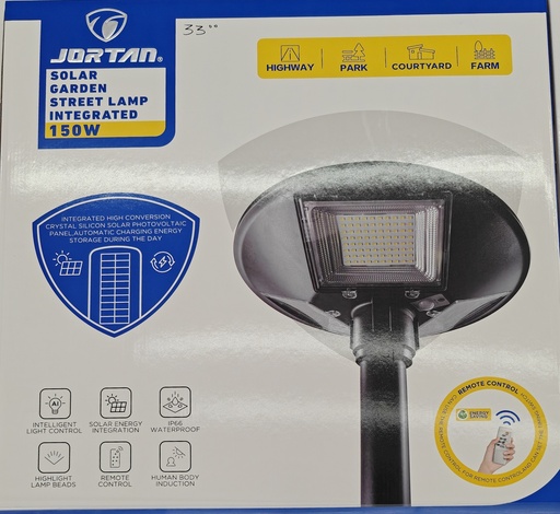 LAMPARA JORDAN JT-TYRT 150W PANEL SOLAR Y INDUCCION