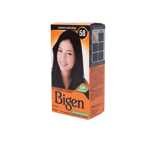 BIGEN 58 NEGRO NATURAL 6G