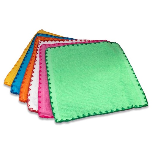 PAQUETE TOALLITAS BORDADAS 12U