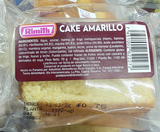 CAKE AMARILLO 70G