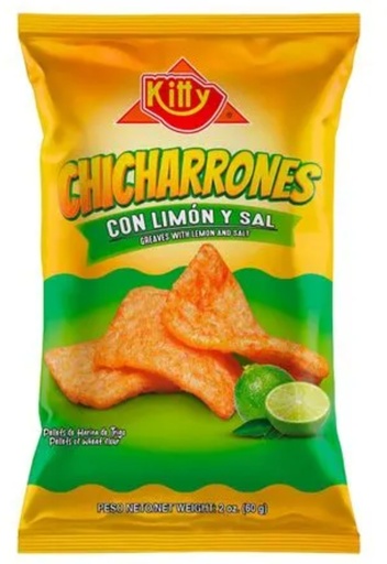 CHICHARRONES LIMON Y SAL KITTY 12U 