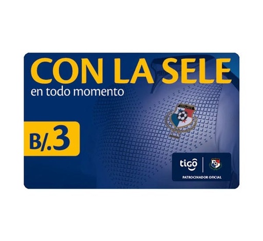 TARJETA TIGO $3.00