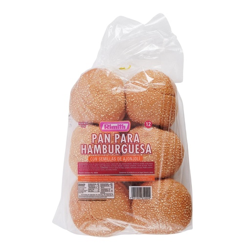 RIMITH PAN HAMBURGUESA JUMBO 12U