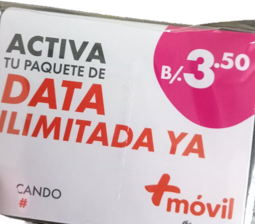 TARJETA +MOVIL $3.50