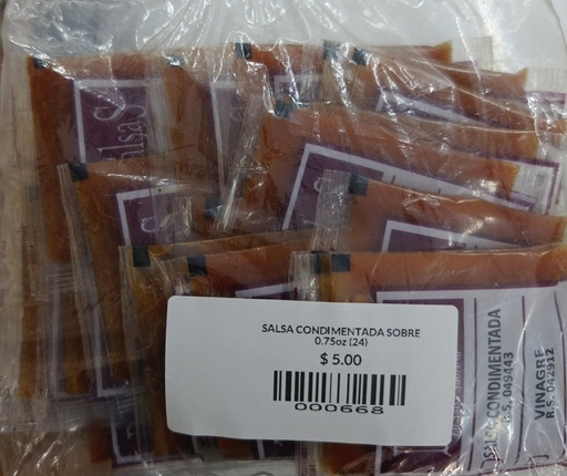 SALSA CONDIMENTADA SOBRE 0.75oz (24)