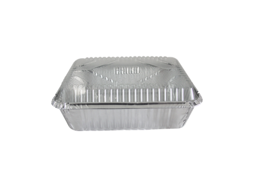 BANDEJA DE ALUMINIO CON TAPA 16OZ 25U